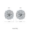 Fashionable Hairui S925 Silver Plated Platinum Moissanite Diamond Pendant Earnail Set 3